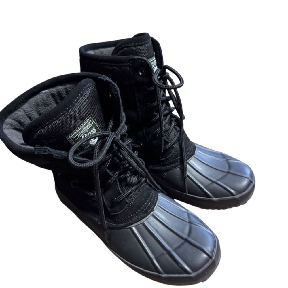 G.H. Bass & Co. Bernice Duck Boots Women's Black Winter Snow Boots Size 7